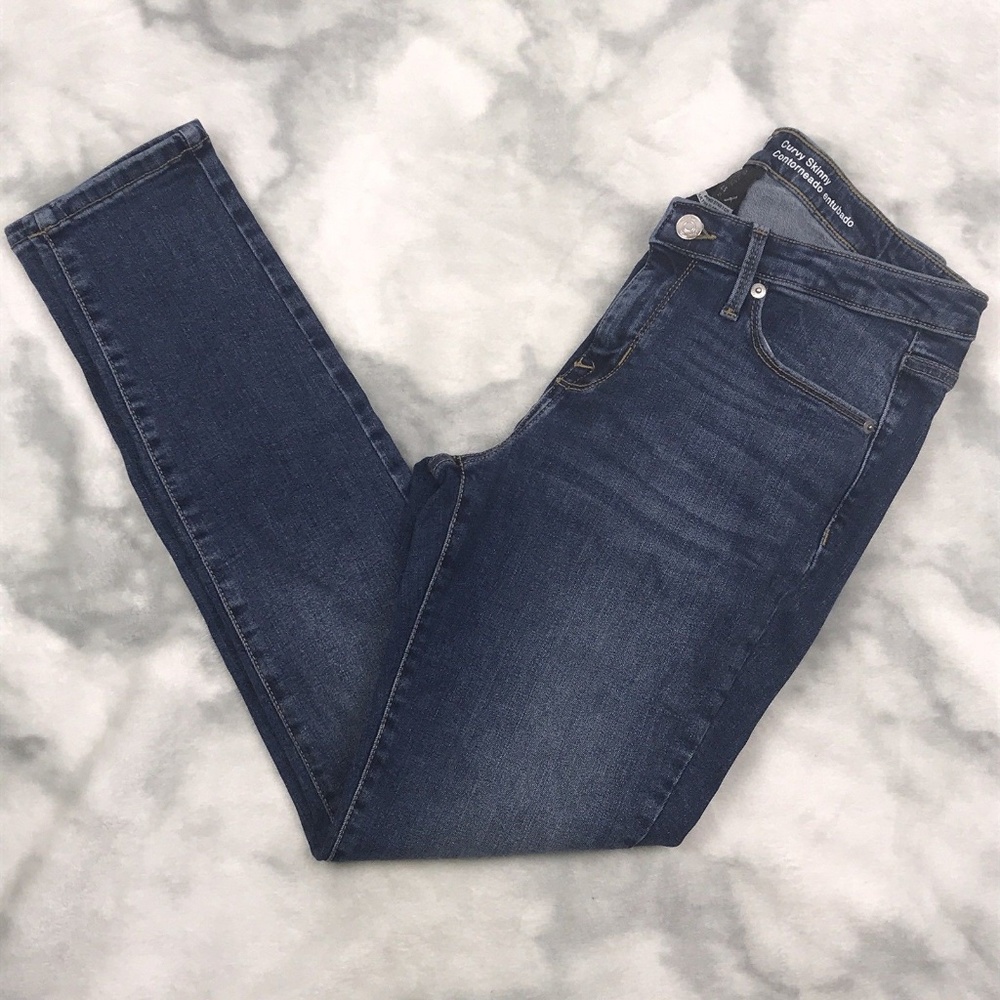 Mossimo Mid-Rise Curvy Skinny Jeans 0 SHORT